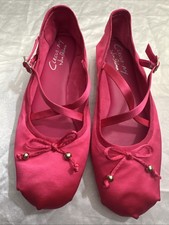 Circus NY Sam Edelman Zuri Ballet Flats 8.5 Pink Peacock Satin New