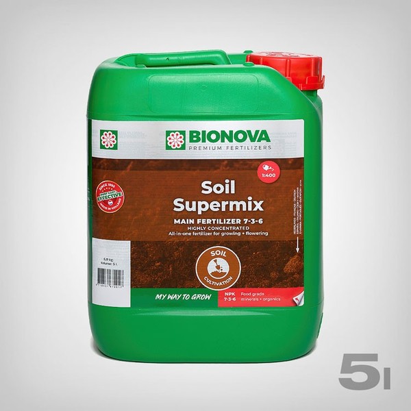 Bio Nova Soil Mix 5L - All-In-One NPK DüNger Erde 7-3-6, Organisch Homegrow-image