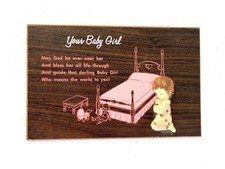 Your Baby Girl Nursery Prayer, Wall Hanging, Religious Art