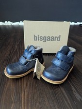 Bisgaard Stiefel Kinderschuhe Winterstiefel Gefüttert Leder Gr. 24 navy NEU