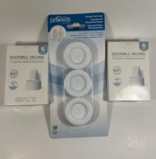 Breast Pump Duckbill Valves  Dr Brown  s Bottle Storage Caps ,- Baby Bundle Lot