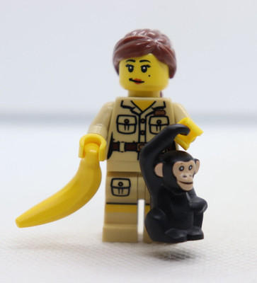 Zookeeper Monkey chimp Banana 8805 Series 5 CMF LEGO  Minifigure Mini Figure