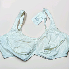 Amoena Shelby 2151 Mastectomy Wireless Bra White 42C Hook  Eye Adjustable