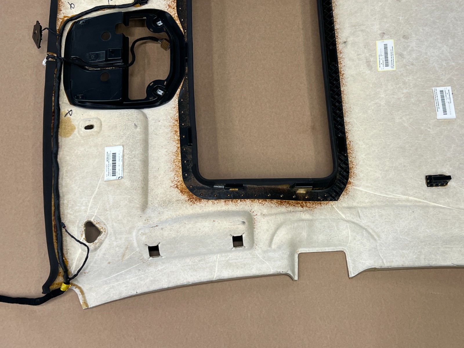 ⭐2014-2017 MASERATI QUATTROPORTE TOP ROOF HEADLINER SUADE BLACK OEM LOT2638