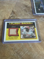 2026 Topps Heritage Flash Backs GU Bat Relic #'d/77 George Foster Reds #FBR-GF