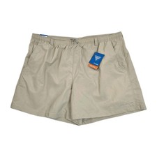Columbia PFG Shorts Mens 2XL Beige Backcast IV Water Omni-Shade Swim Trunks
