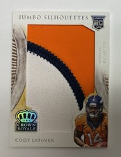 2014 Panini Crown Royale Rookie Silhouettes RPS Cody Latimer #/25 Sick Patch SSP
