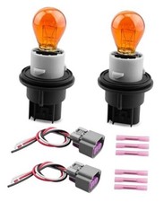 Turn Signal Light Socket Holder with Wiring Harness  Bulb, 2PCS Fit for Dodge