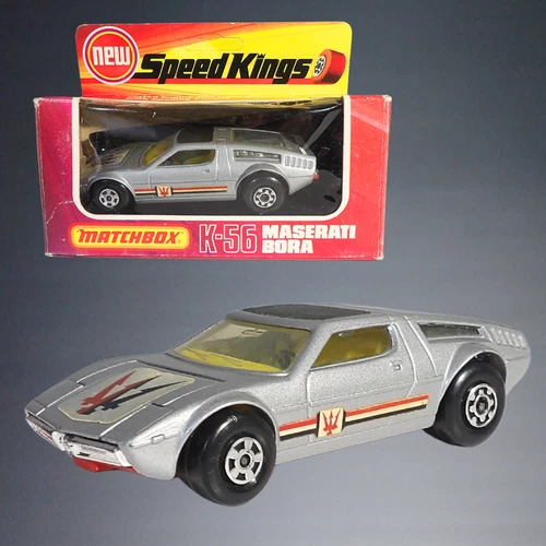 VINTAGE 1975 MATCHBOX SPEED KINGS K-56 MASERATI BORA 1:43 DIE CAST SPORTS CAR