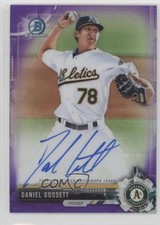 2017 Bowman Chrome Prospect Purple Refractor 168/250 Daniel Gossett Auto 0c6
