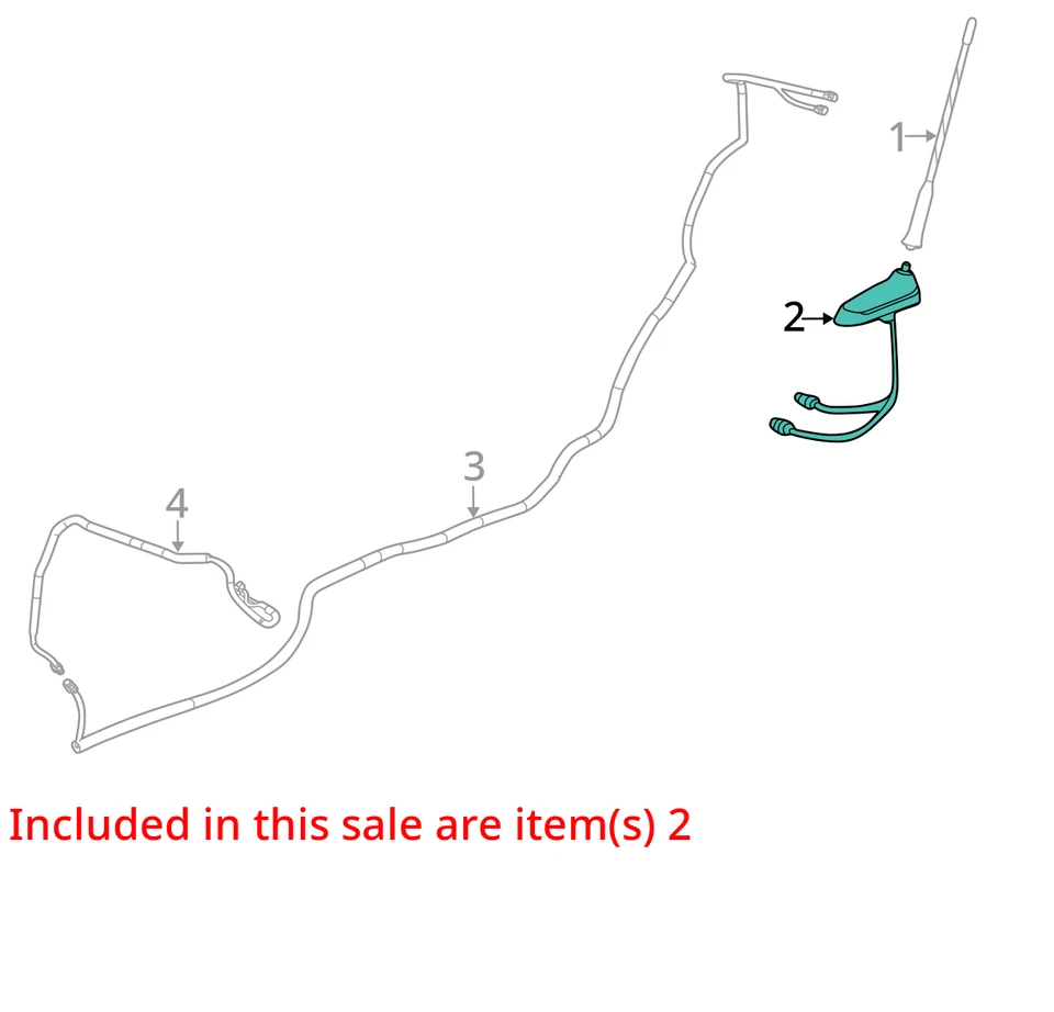 Chevrolet Cruze Limited 2016 antena - fabricante original UGK3D Foto 3 de 4