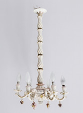 Lampadario in porcellana dipinta – Stile Capodimonte anni ’50