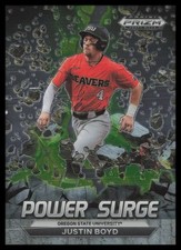 2022 Panini Prizm Draft Picks #PS-JB Justin Boyd Oregon Power Surge
