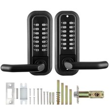 Mechanical Keyless Entry Door Lock,14 Digit Keypad,Water-proof Zinc Alloy