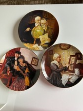 Knowles Norman Rockwell Collector Plates Lot of 3 Excellent Condition