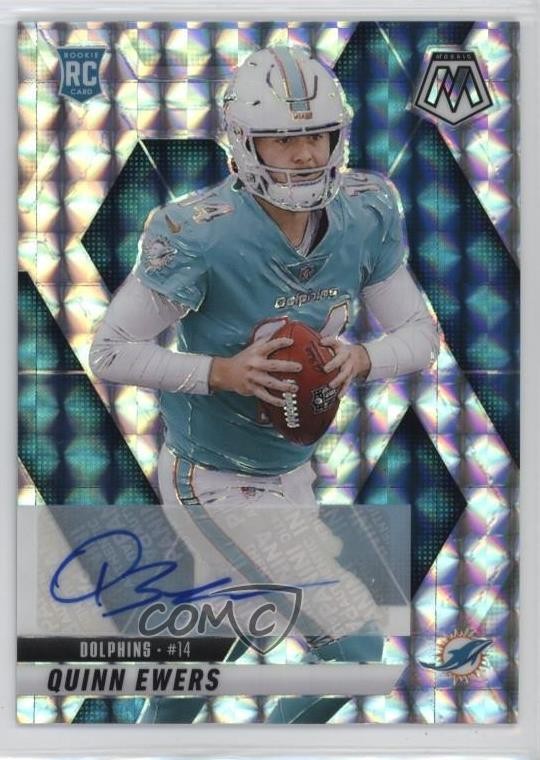 2025 Panini Mosaic Rookies Mosaic Prizm Auto Quinn Ewers #308 Auto 1r7d