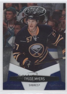 2010-11 Certified Platinum Blue 98/250 Tyler Myers #18 0a6