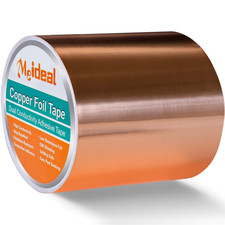 Copper Foil Tape 4Inch X 33 FT with Dual Conductive Adhesive Copper Tape for G