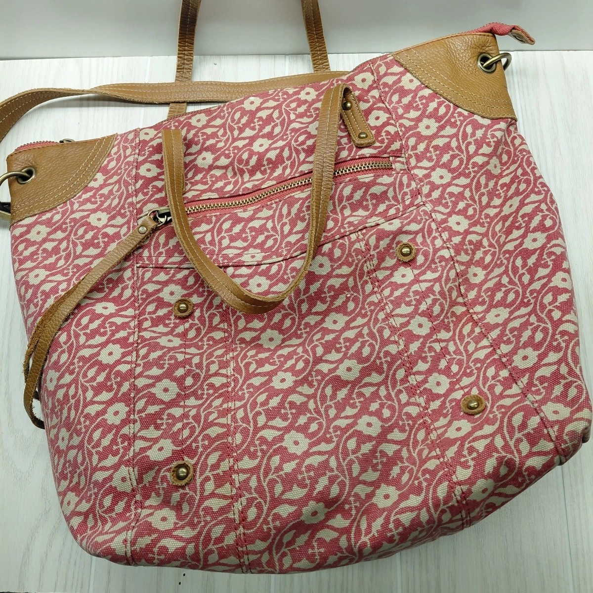 Lucky Brand Canvas Exterior Floral Bags & Handbags for Women 