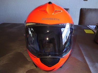 Premium Motorrad Helm Schuberth C3 Pro Fluo Orange Neupreis 720 Euro Size 62/63