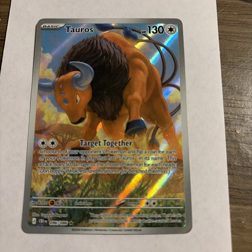 Pokemon, Chaos Rising, Tauros SIR Card #96/86