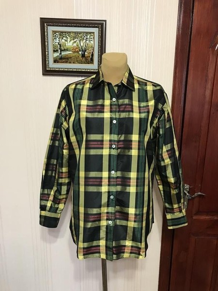 Women Alberto Aspesi Shirt Multicolor Silk 42 / XL