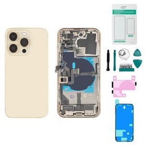 iPhone 14 Pro Gehäuse mit Backcover Gold - Set Versand aus Deutschland