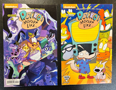 ROCKO'S MODERN LIFE 1 VARIANT Fried Pie RARE 2 Nickelodian Kaboom Set Run