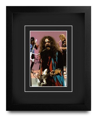 Roy Wood Hand Signed 10x8 Framed Photo Display Autograph Wizzard Music w/COA