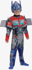 NEW Optimus Prime Transformers Halloween Costume Blue Toddler 2T Mask Jumpsuit