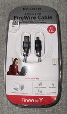 Belkin 6 Pin to 4 Pin Firewire Cable - 6ft / 1.8m - Open Box