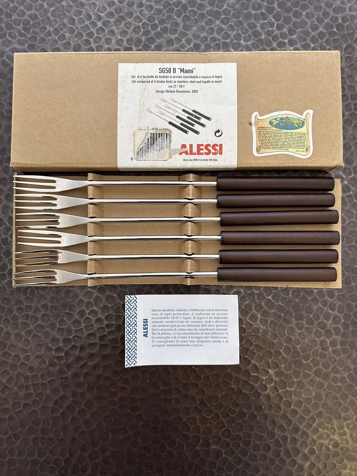 Classic Alessi Mami Fondue Forks (Set of 6) (SG58 B)
Opens in a new window or tab