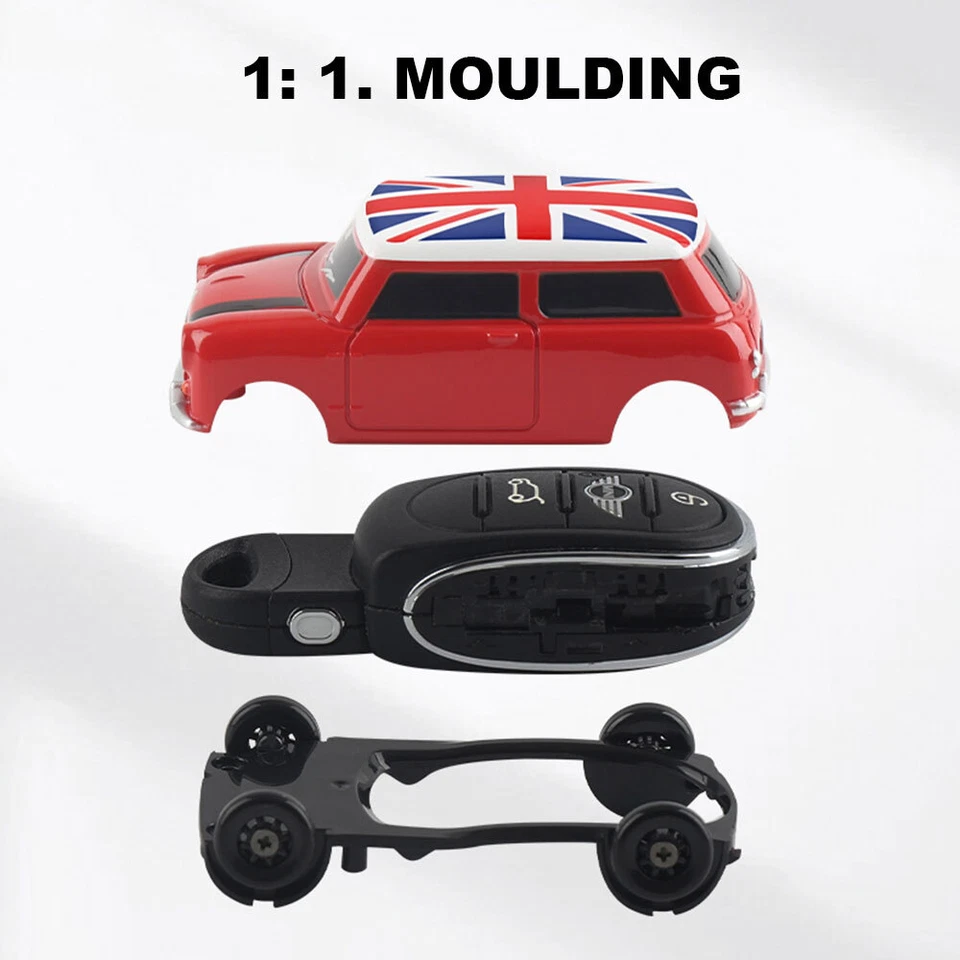 1X Car Key Cover Car Key Case Holder Protector For Mini Cooper F54 F55 F56 F60 - Image 2 of 4