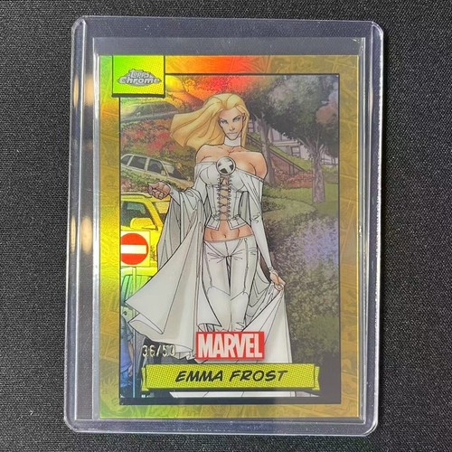 🎮2024 TOPPS CHROME MARVEL GOLD REFRACTOR /50 EMMA FROST