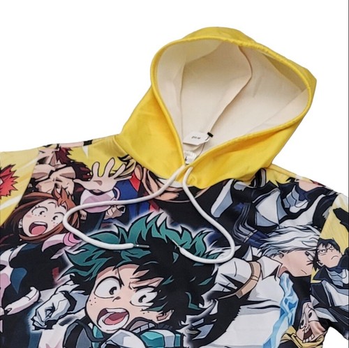 My Hero Acadamia All Over Print Pull Over HOODIE, Size SMALL. - Picture 6 of 20