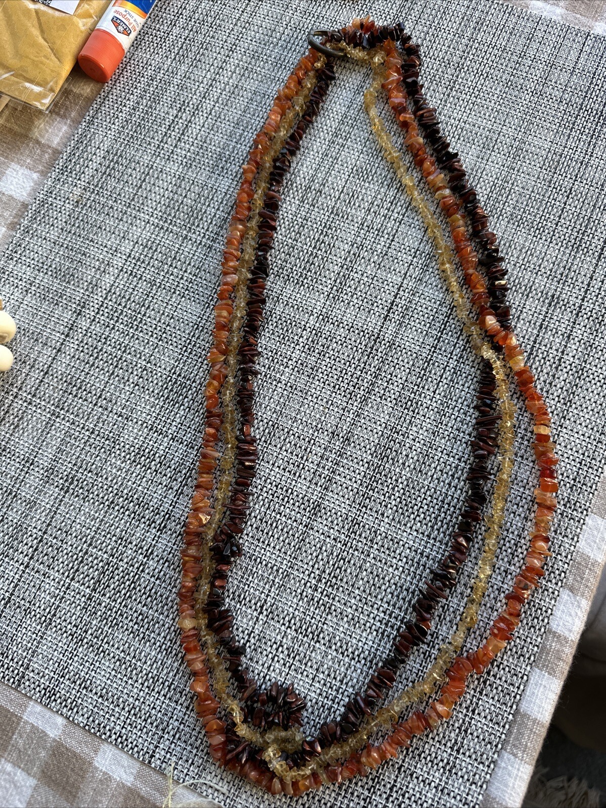 three  Strand GemStone necklace - image 2