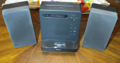 Sony HCD-LX20i Stereo iPod Dock CD Player Receiver W/ Speakers (No Remote)