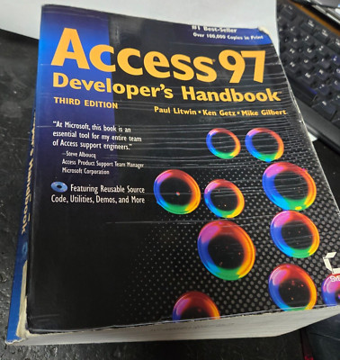 Access 97 Developer's Handbook Paul, Gilbert, Mike, Getz, Ken Lit exLibrary noCD