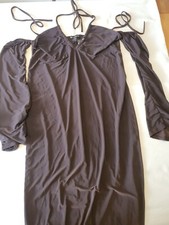 Ladied Uk14 Pretty Little Thing Maternity Slinky Off The Shoulder Maxi Dress...