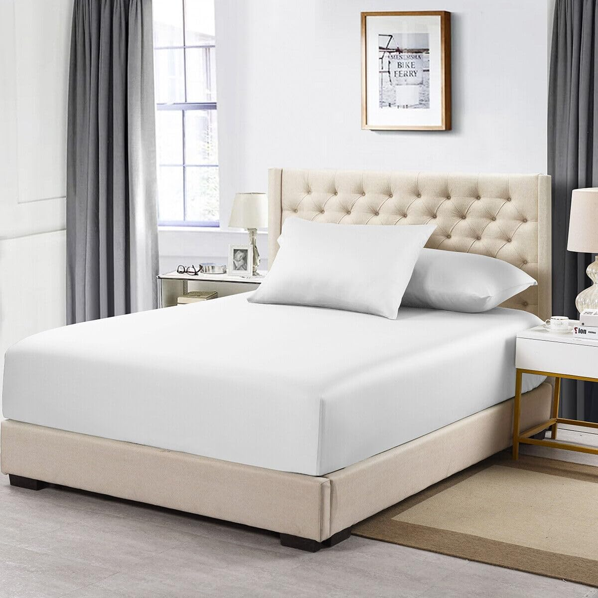 Royal Tradition-Fitted Sheet Only, 100-Percent Cotton 600 Thread Count  (Twin XL