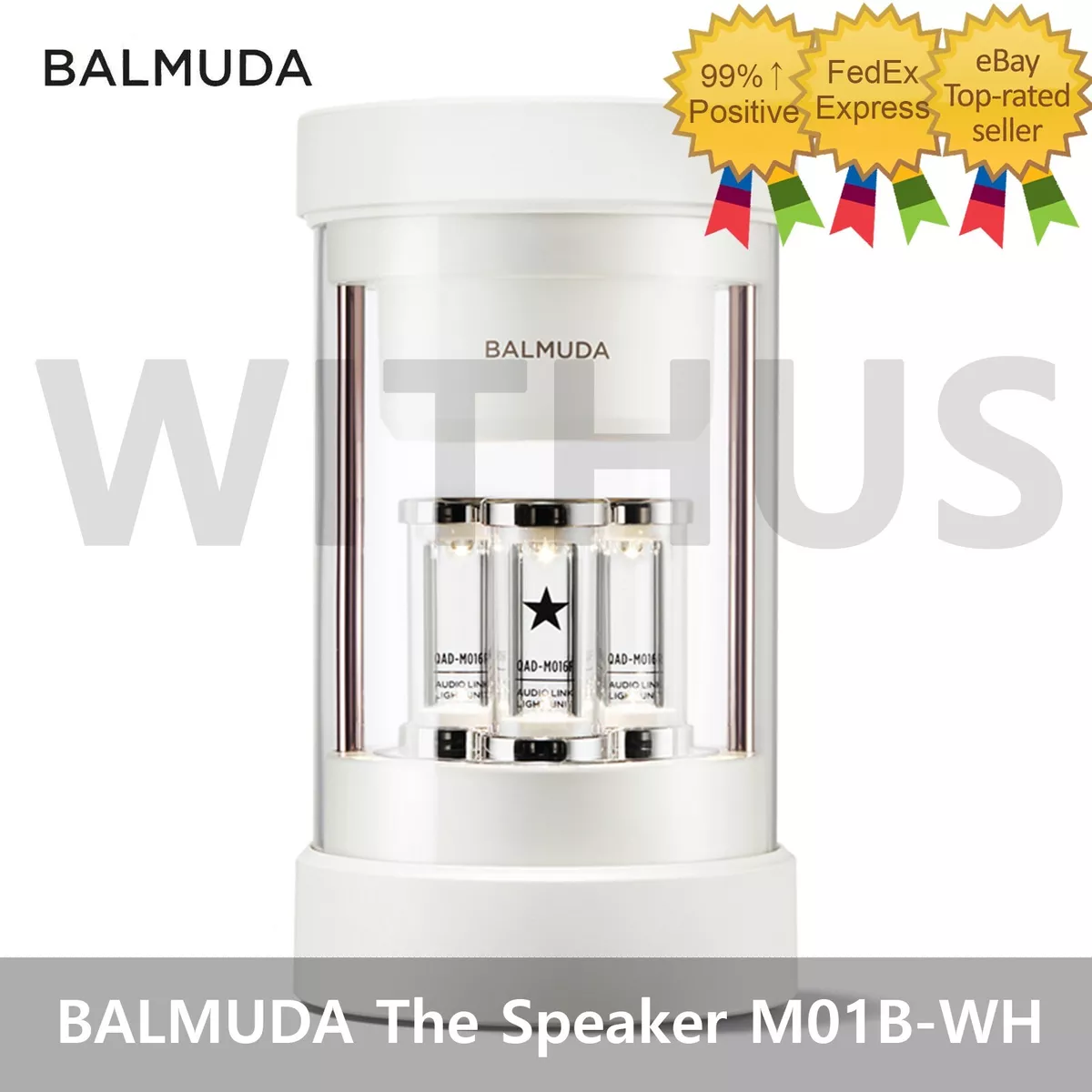 BALMUDA The Speaker White M01B-WH Bluetooth AUX Wireless 360