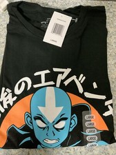 Nickelodeon Men's Avatar The Last Airbender Blue Aang Graphic T-Shirt L