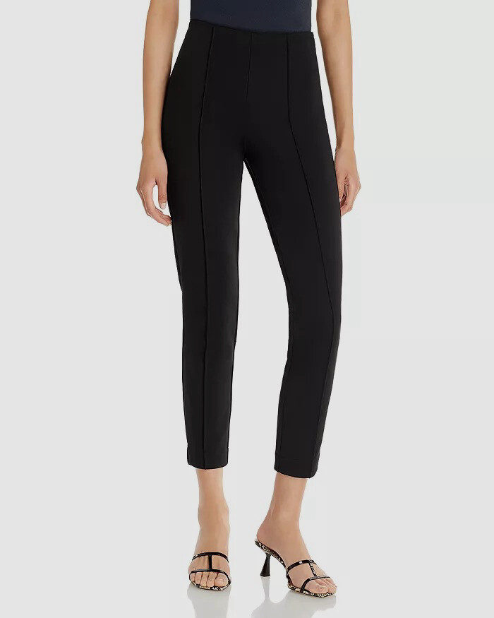$296 ATM Women's Black High Waist Ponte Pants Size Australia