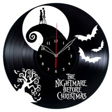 Vinyl Clock  Nightmare Before Christmas Wall Clock Unique Art Vinyl Wall Clock 2