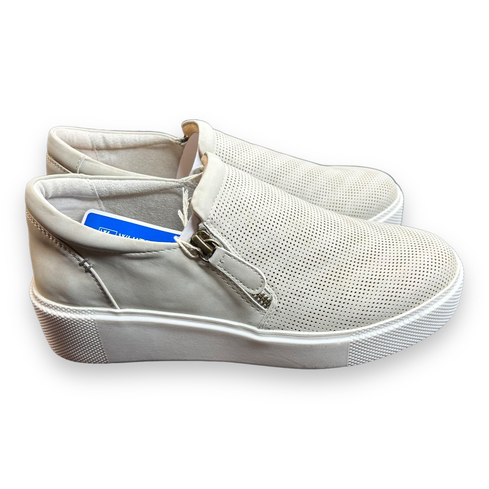 APL Slip on donna bianco montagna grigio doppio plateau taglia 7 5M