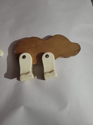Vintage 1963 Fisher-Price BABY JUMBO Holz Elefant & Clown Zirkus - Bild 5 von 6