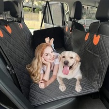 Dog Car Seat Cover Back Hard Bottom Extender For Dogs Supports 400LBS Pet