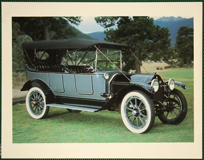 Maxwell 1913 Car & Charles Duryea Driving 1895 Duryea Vintage Print Photos 1988