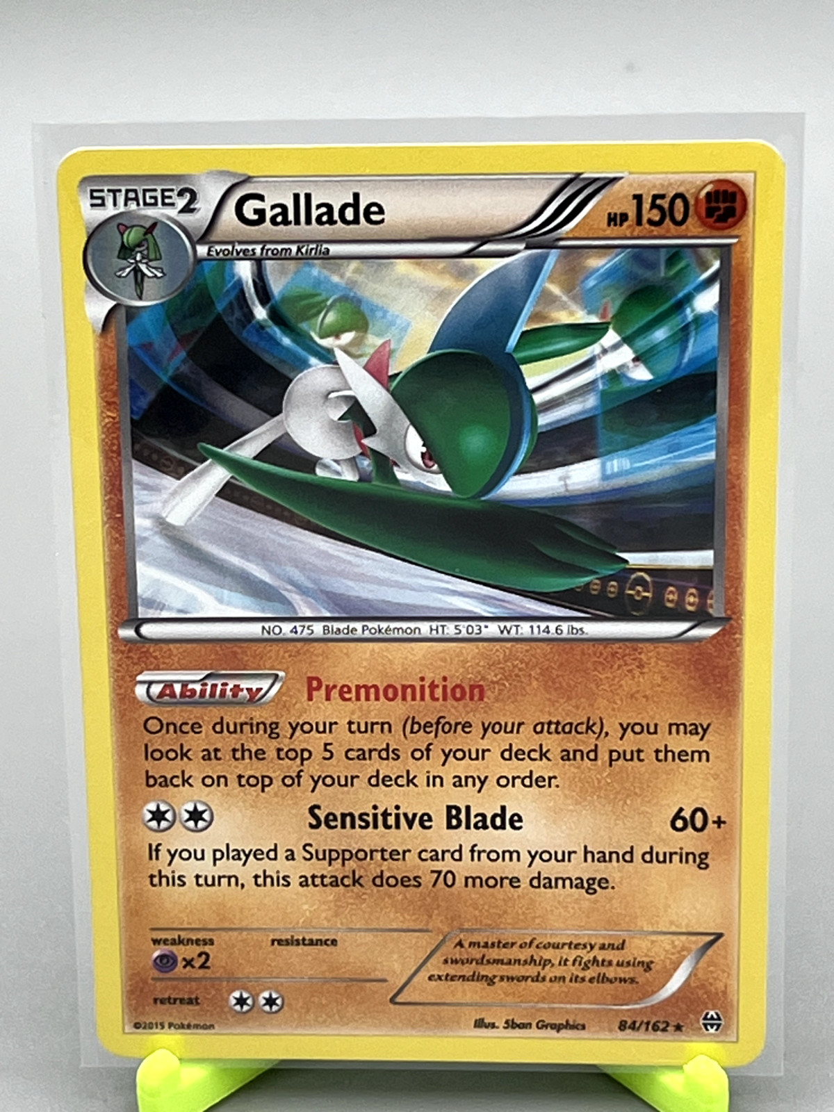 Gallade 84/162 Holo - Breakthrough - Pokemon Card LP Condition