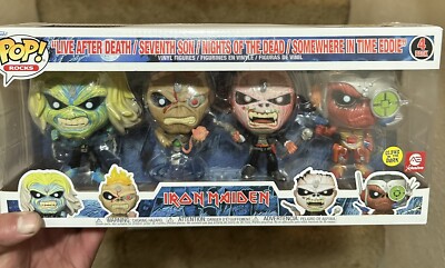 Original S.W.A.T. 4 figuras Iron Maiden Eddie Glow in The Dark Exclusive